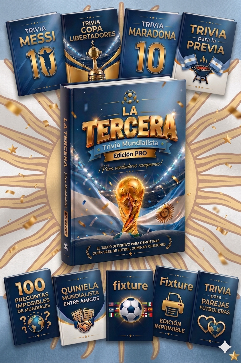 LA TERCERA - Trivia Mundialista - El juego definitivo para demostrar quién sabe de fútbol, dominar reuniones y competir como un CAMPEÓN!